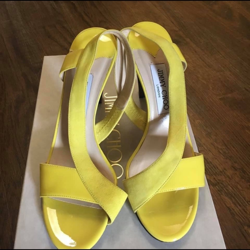 Beautiful yellow (summer ready) Jimmy Choo shoes!
